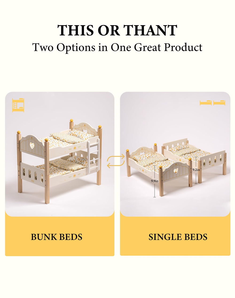 ROBUD rose-pattern design adds whimsical charm to the doll room.