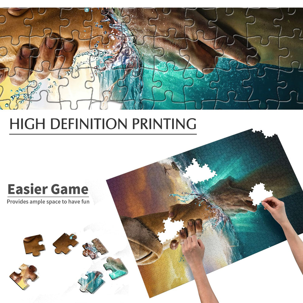 ROCGFSO fade-resistant prints keep colors vibrant on durable wooden surface.