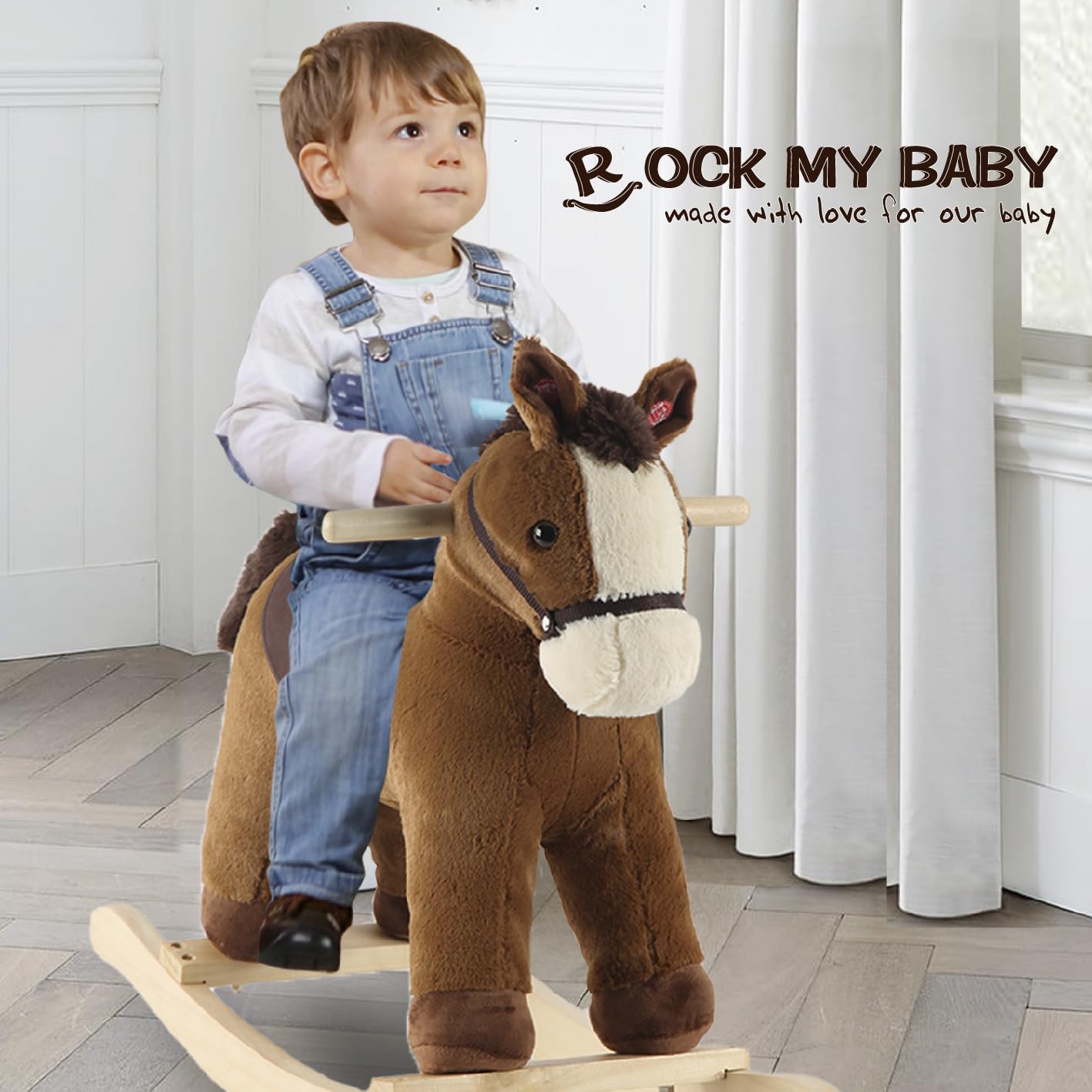 Rock My Baby compact size fits small nurseries and rooms.