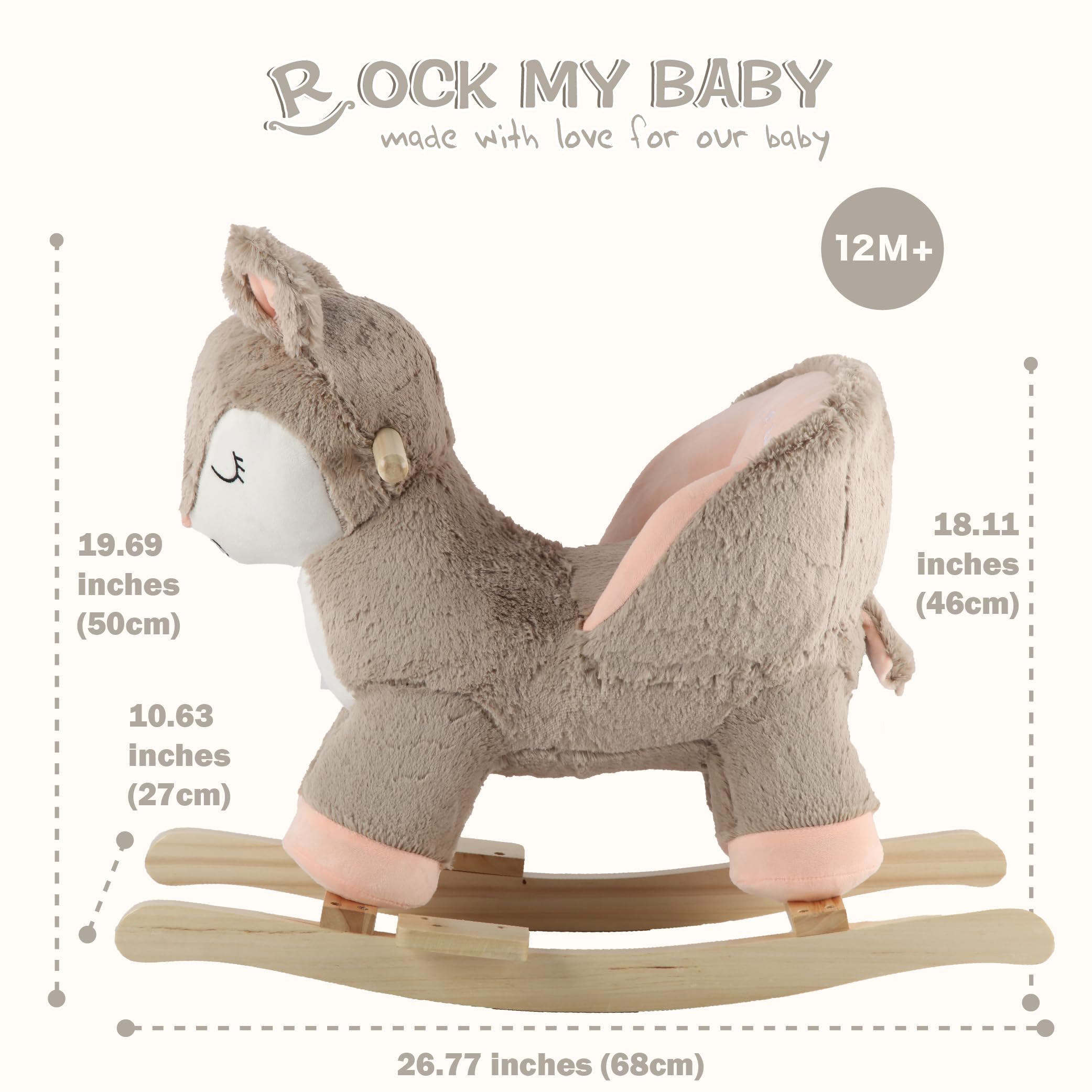 Rock My Baby compact dimensions fit small rooms.