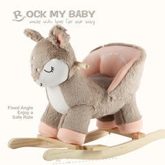 Rock My Baby plush fabric offers soft, comforting texture for cuddles.
