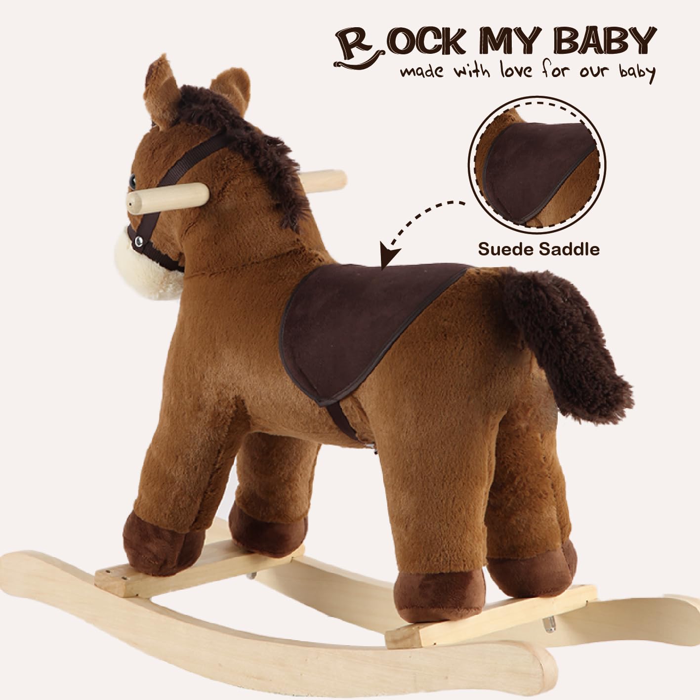 Rock My Baby realistic sound feature enhances imaginative play.