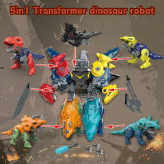 Rockclo Dino parts with tools empower active problem-solving during play.