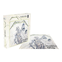 RockSaws Metallica Justice for All puzzle box, compact packaging suitable for gifting.