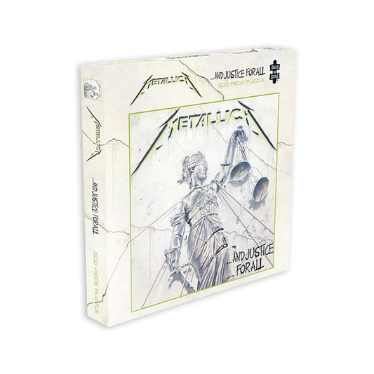 RockSaws Metallica Justice for All puzzle cover art, officially licensed for fans and collectors.