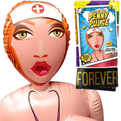 RODMONT inflatable 60-inch life-size doll ready for playful party photos and laughs.