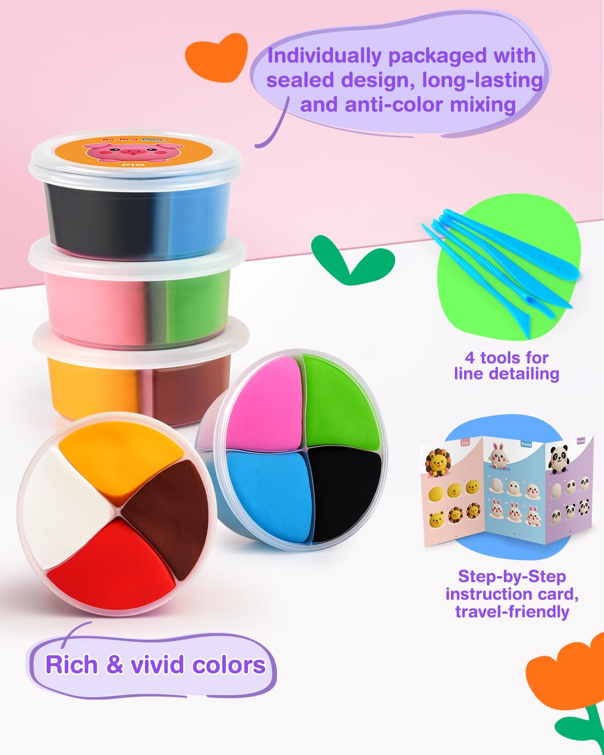 Roewioka gift packaging makes this clay set a ready-to-give gift.