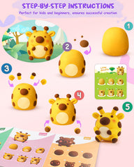 Roewioka illustrated guide to help kids craft animal figures step by step.