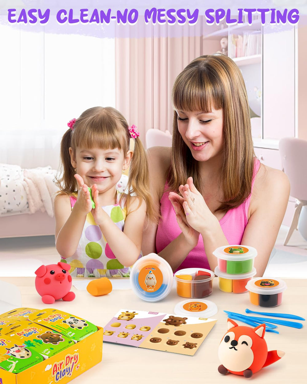 Roewioka pre-portioned clay pieces simplify setup and reduce waste.