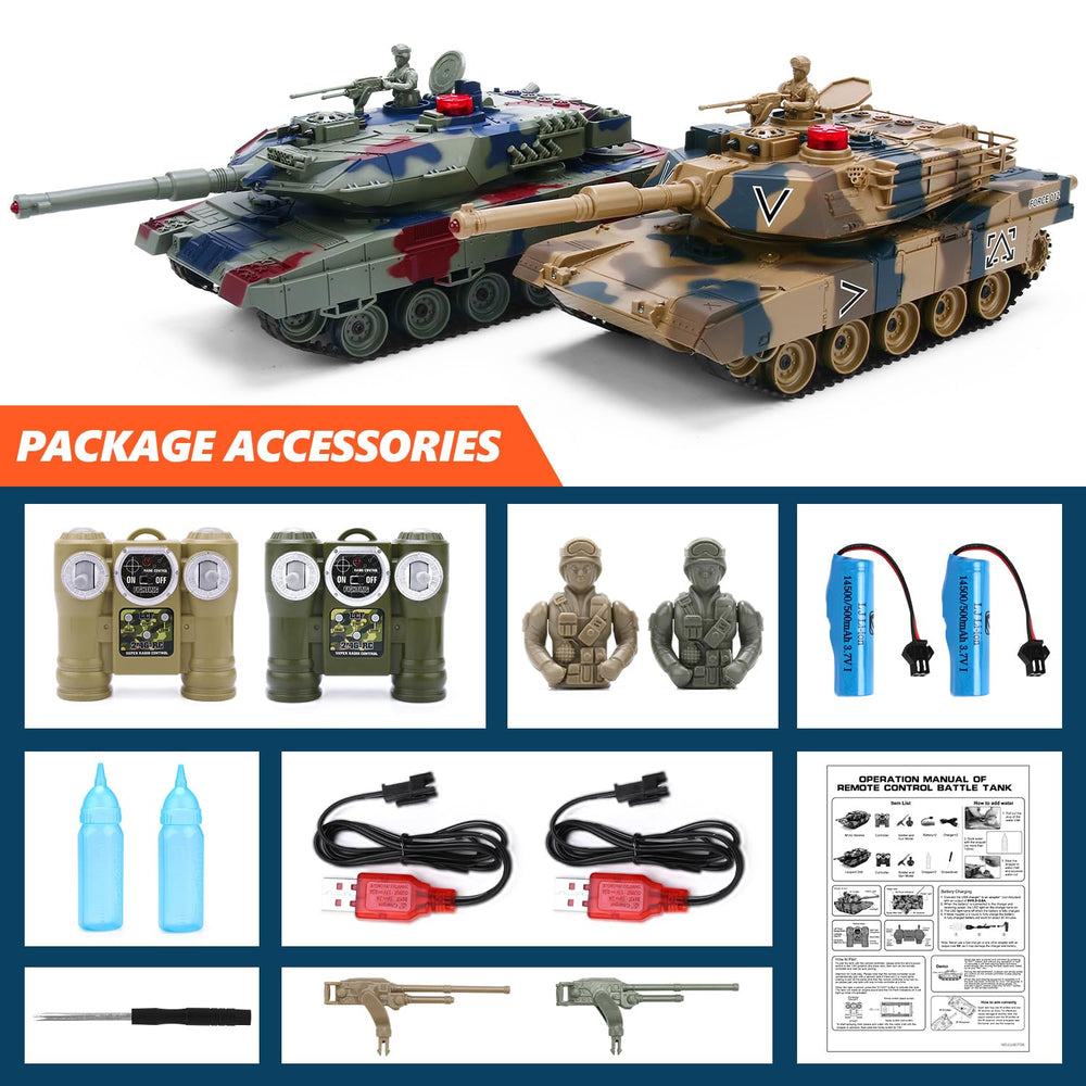 ROGALALY RC Tank Set uses 2.4GHz for interference-free control.