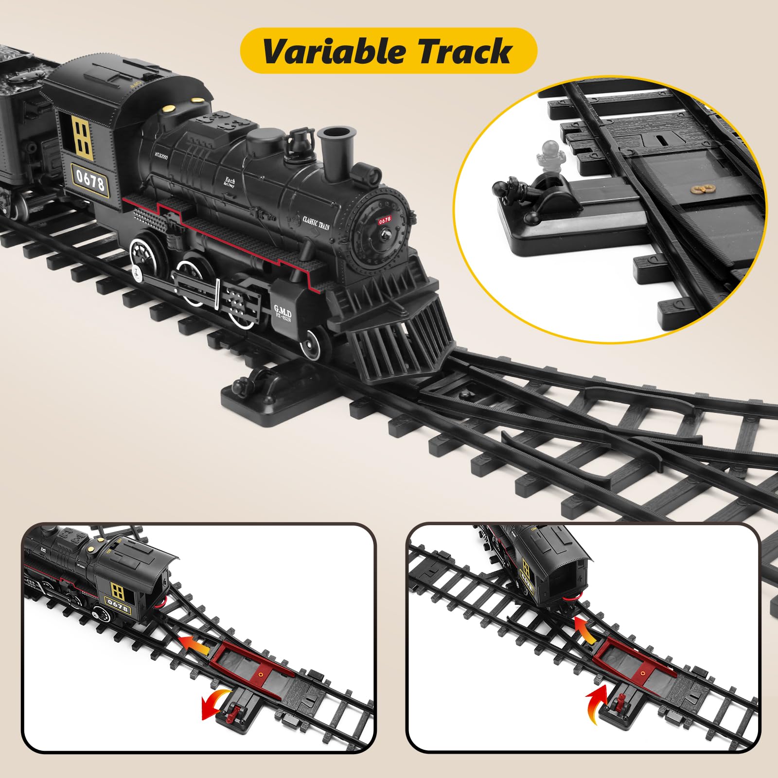ROGALALY cargo car supports versatile train scenarios.