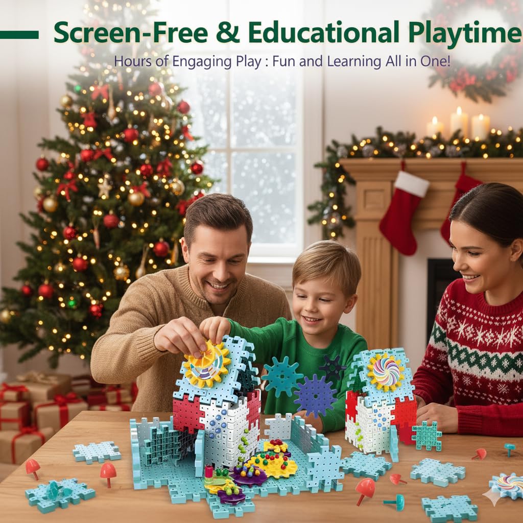 ROHSCE interlocking gear blocks enabling hands-on learning and linking motion