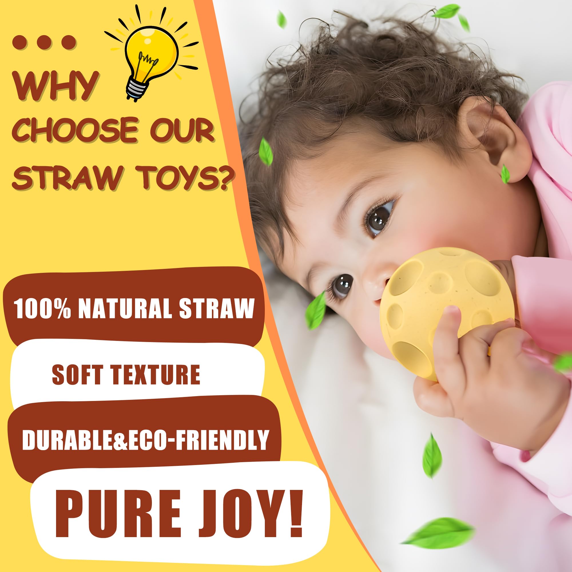 ROHSCE Sensory Balls encourage grabbing, tossing, and crawling to support motor skills