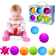 ROHSCE sensory balls in bright colors boost visual exploration for babies.