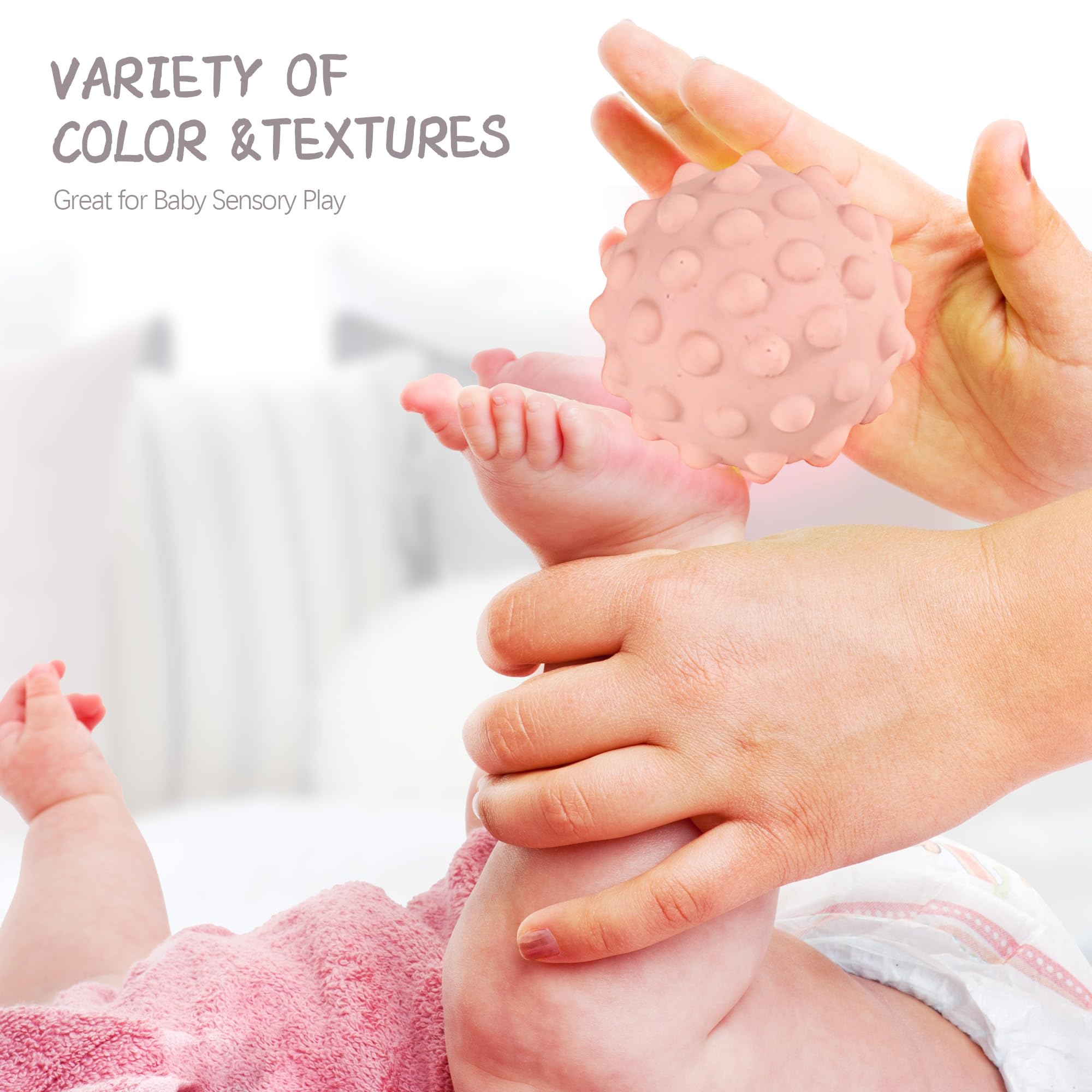 ROHSCE Gift-ready sensory balls ideal for babies and toddlers