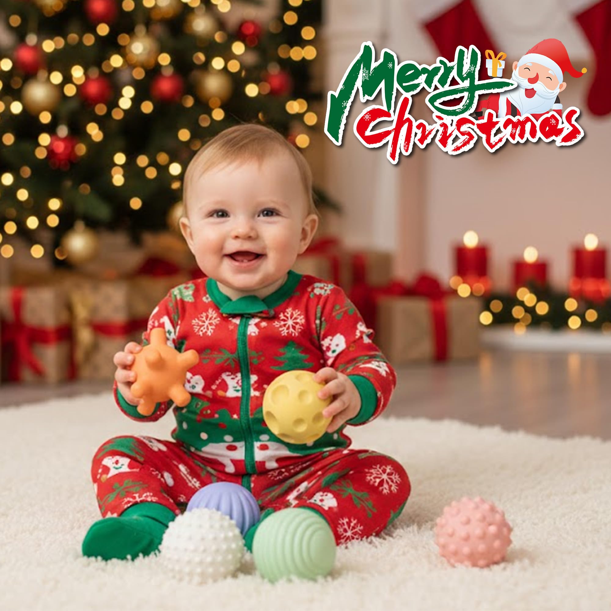 ROHSCE Sensory Balls with soft wheat straw material for safe chewing