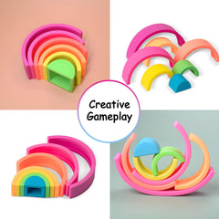 ROHSCE color-rich blocks boost color recognition during stack-and-nest play.