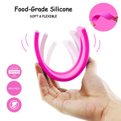 ROHSCE teething-safe silicone pieces soothe gums during play.