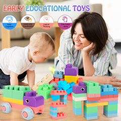 ROHSCE blocks enable parent child bonding through collaborative construction sessions.