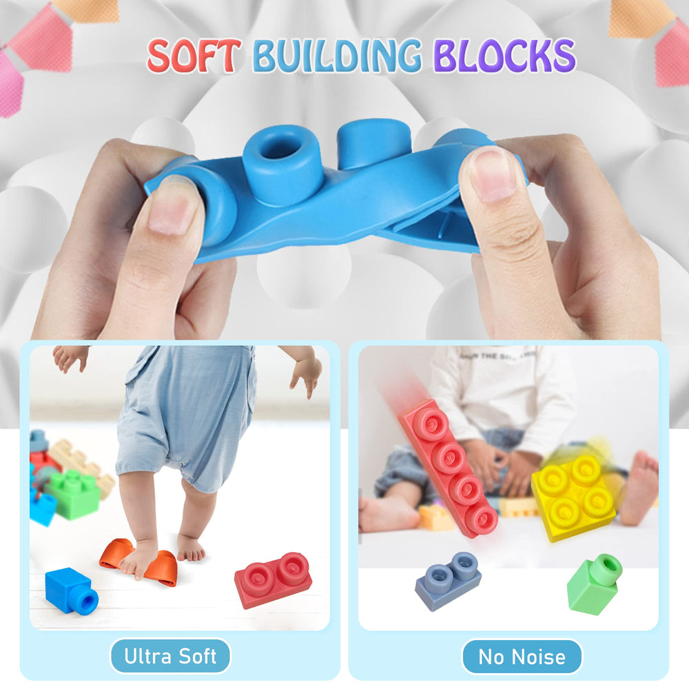 ROHSCE blocks invite stacking and creative building for imaginative play.
