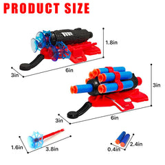 ROISKJANPA Spider web shooters darts with suction cups support safe, interactive target practice
