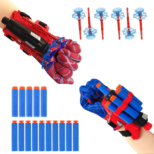 ROISKJANPA Spider web shooters gloves for kids inspire imaginative play and hero role-play