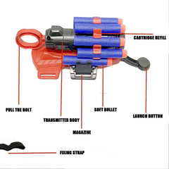 ROISKJANPA Spider web shooters wrist launcher demonstrates easy setup for kids