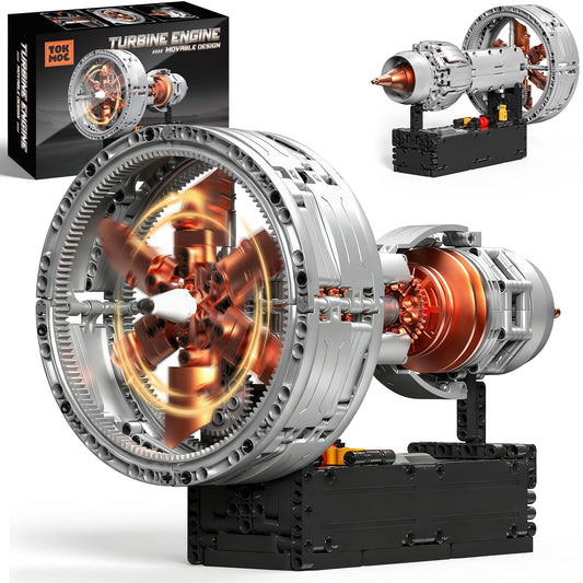 ROKAFU Turbojet front fan detail showcases intake dynamics for hands-on engine learners.