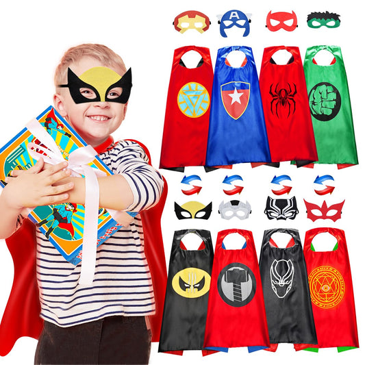 Roko double-sided satin cape hero design 1 for imaginative play