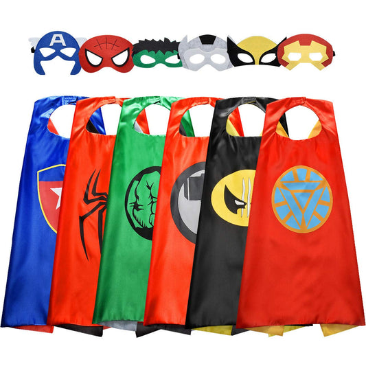 Roko superhero capes for kids in gift box, ideal for party dress-up.