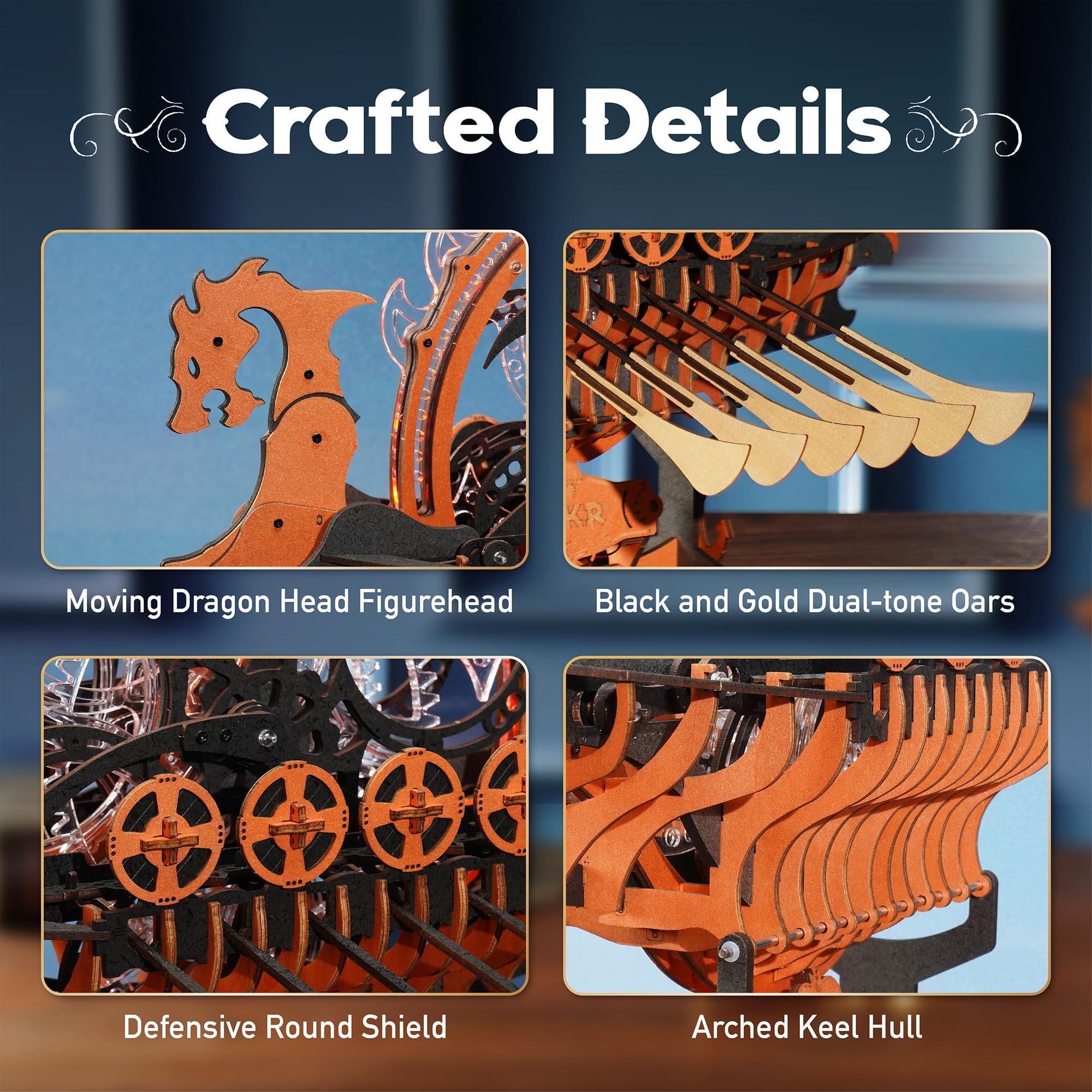 ROKR 3D puzzle for adults providing a focused, satisfying build.