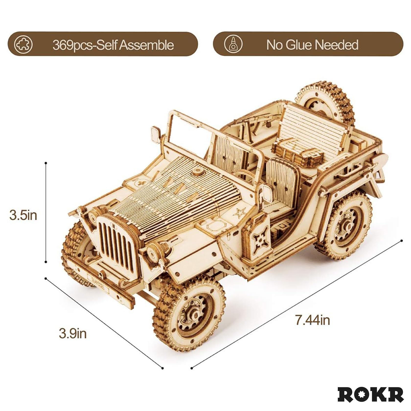 ROKR 3D wooden puzzle decorative finish ideal for stylish room decor