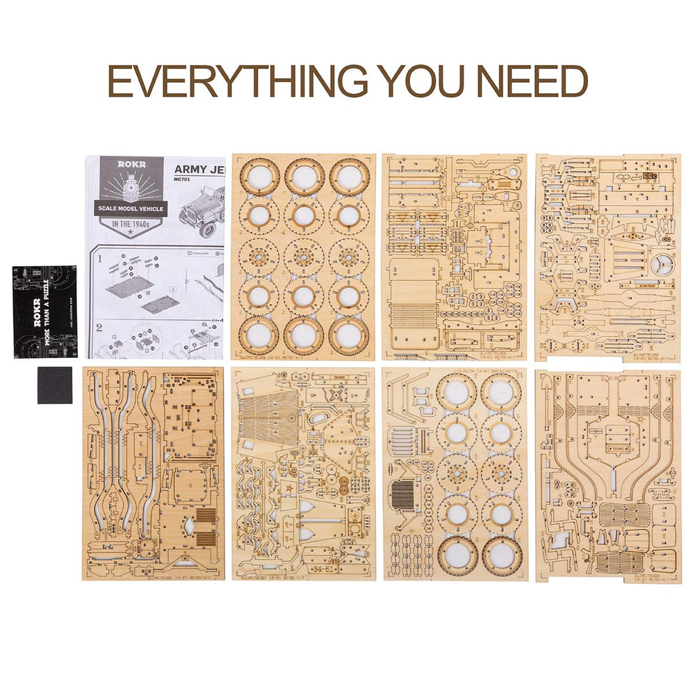 ROKR 3D wooden puzzle interlocking mechanism showcases a mechanical feat