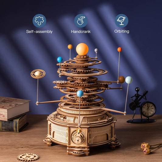 ROKR orbiting planets show motion and spark curiosity on your desk or shelf