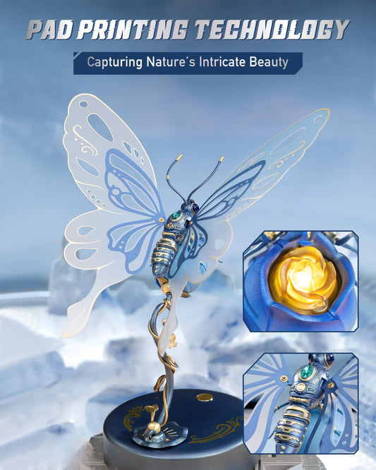 ROKR butterfly gem detail highlights a sparkling back gem for display