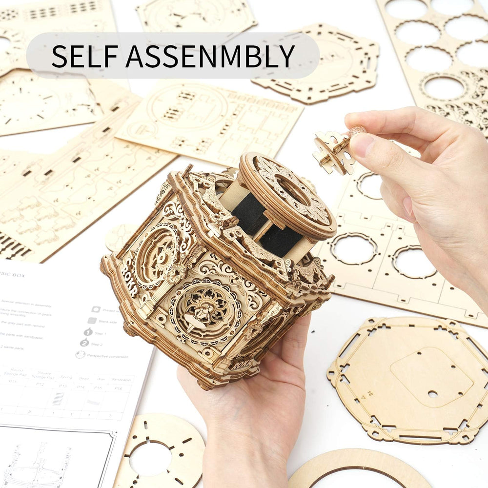 ROKR cathedral-glass-inspired side panel highlighting intricate laser-cut details.