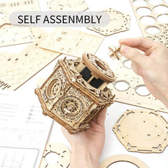 ROKR cathedral-glass-inspired side panel highlighting intricate laser-cut details.