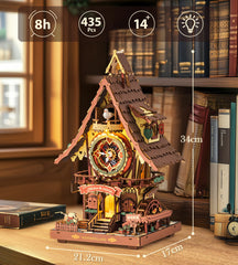 ROKR Cuckoo Clock ambient lights glow softly for a cozy mood