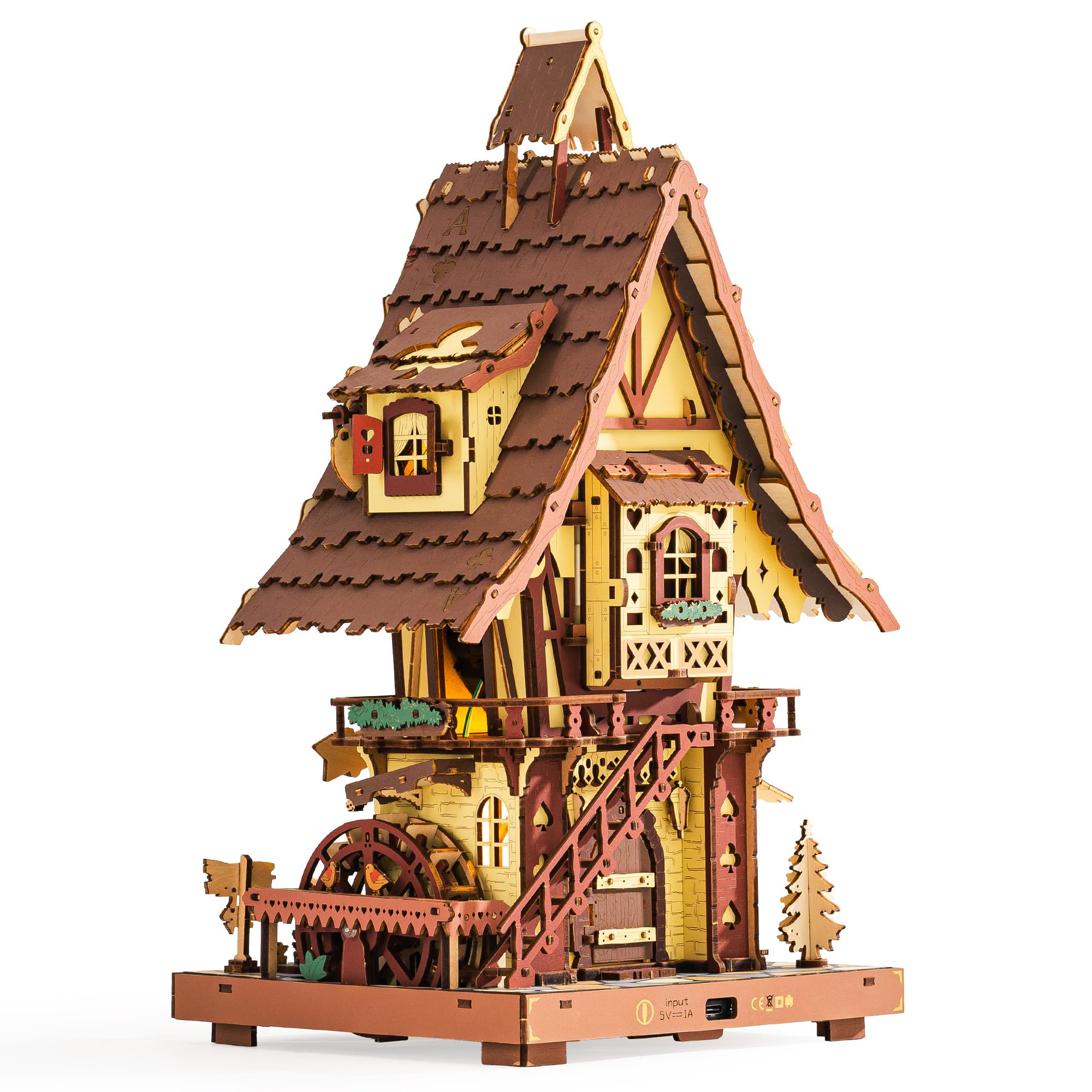 ROKR Cuckoo Clock gift idea for puzzle lovers and design enthusiasts