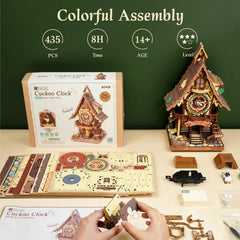 ROKR cuckoo clock puzzle chimes and lighting for ambience