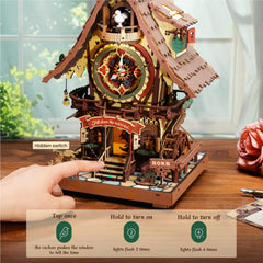 ROKR cuckoo clock puzzle finished wall clock as decor centerpiece