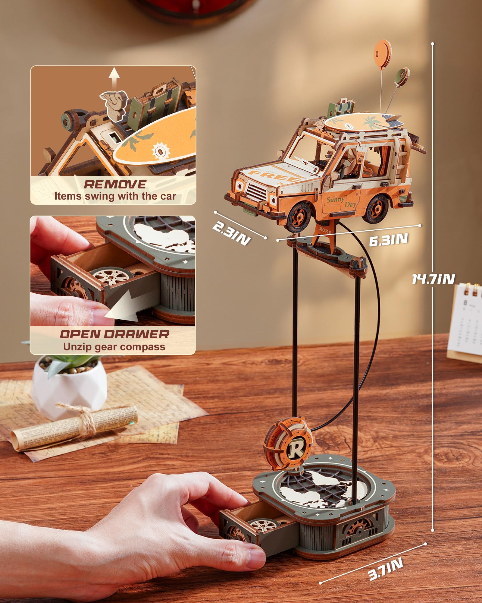 ROKR DIY assembly steps guide you through a relaxing build.