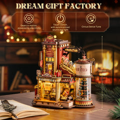 ROKR Dream Gift Factory laser-cut parts show precise fits for durability.