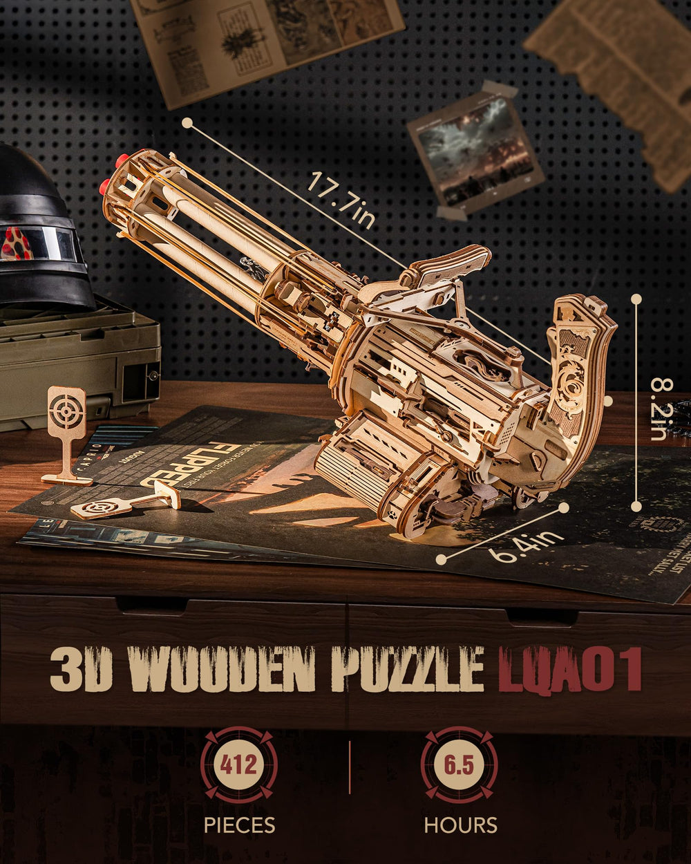 ROKR 3D puzzle 30-degree ergonomic handle for secure grip