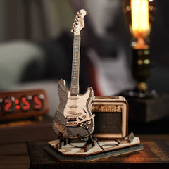 ROKR finished electric guitar model playable as a desk display.