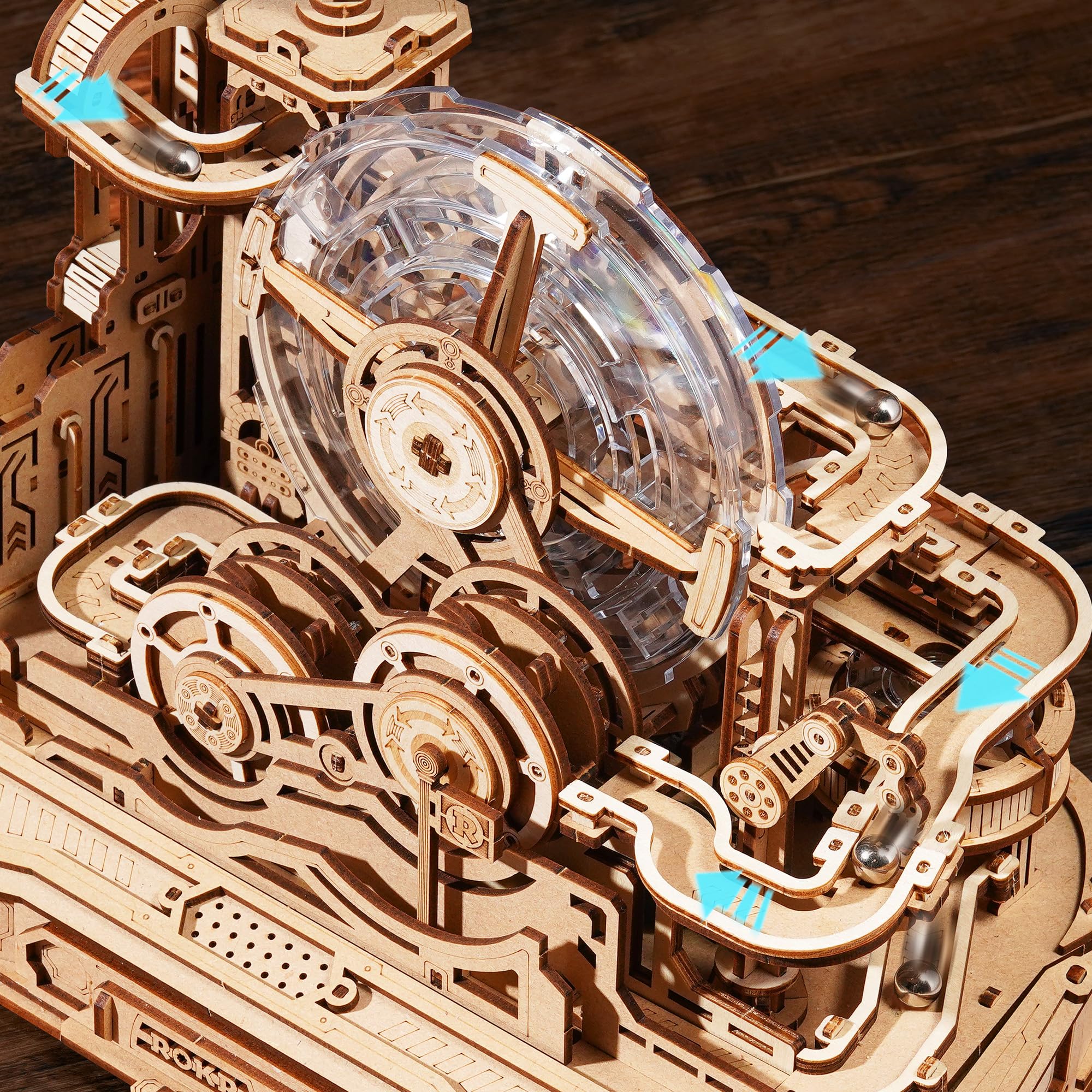 ROKR Gear Ball Challenge internal gears showcase clever engineering without batteries.