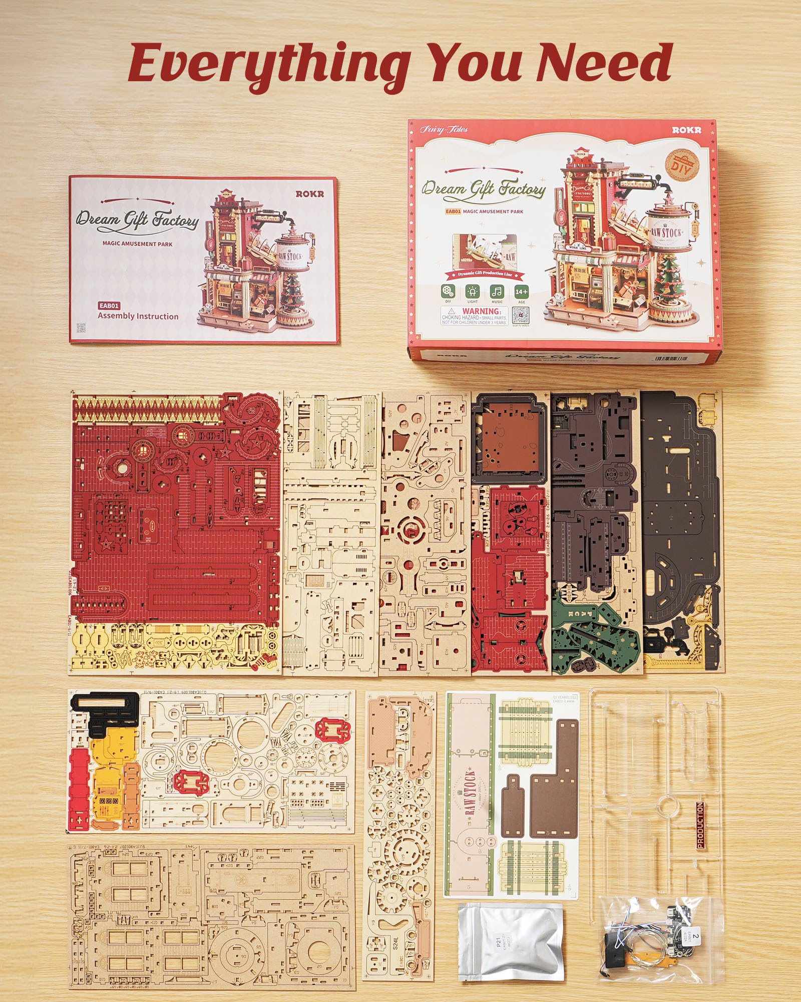 ROKR Gift Factory puzzle doubles as a stylish desk decoration after completion.