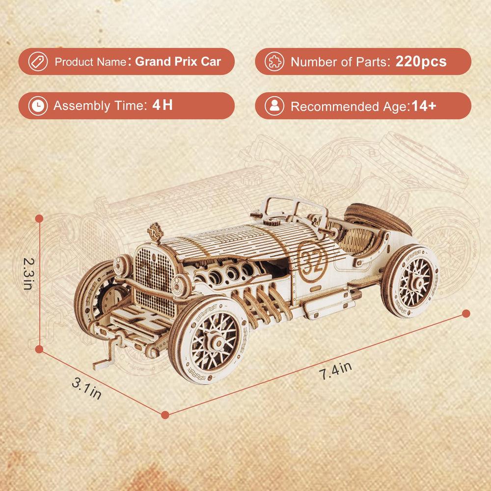 ROKR Grand Prix completed model desk decor adds tactile art to your space