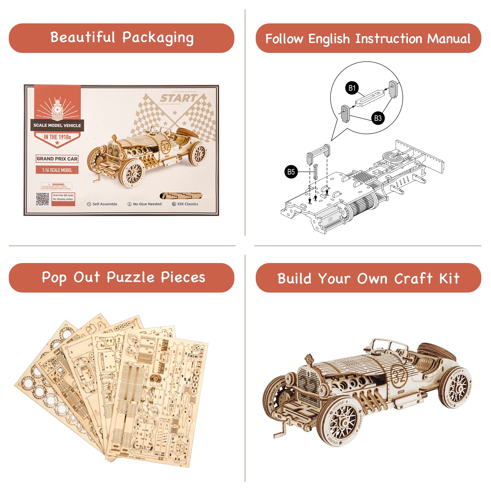 ROKR Grand Prix kit detailed mechanics reveal the model's inner workings