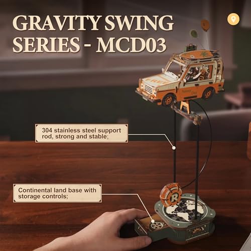 ROKR gravity swing in action demonstrating balance and motion without power